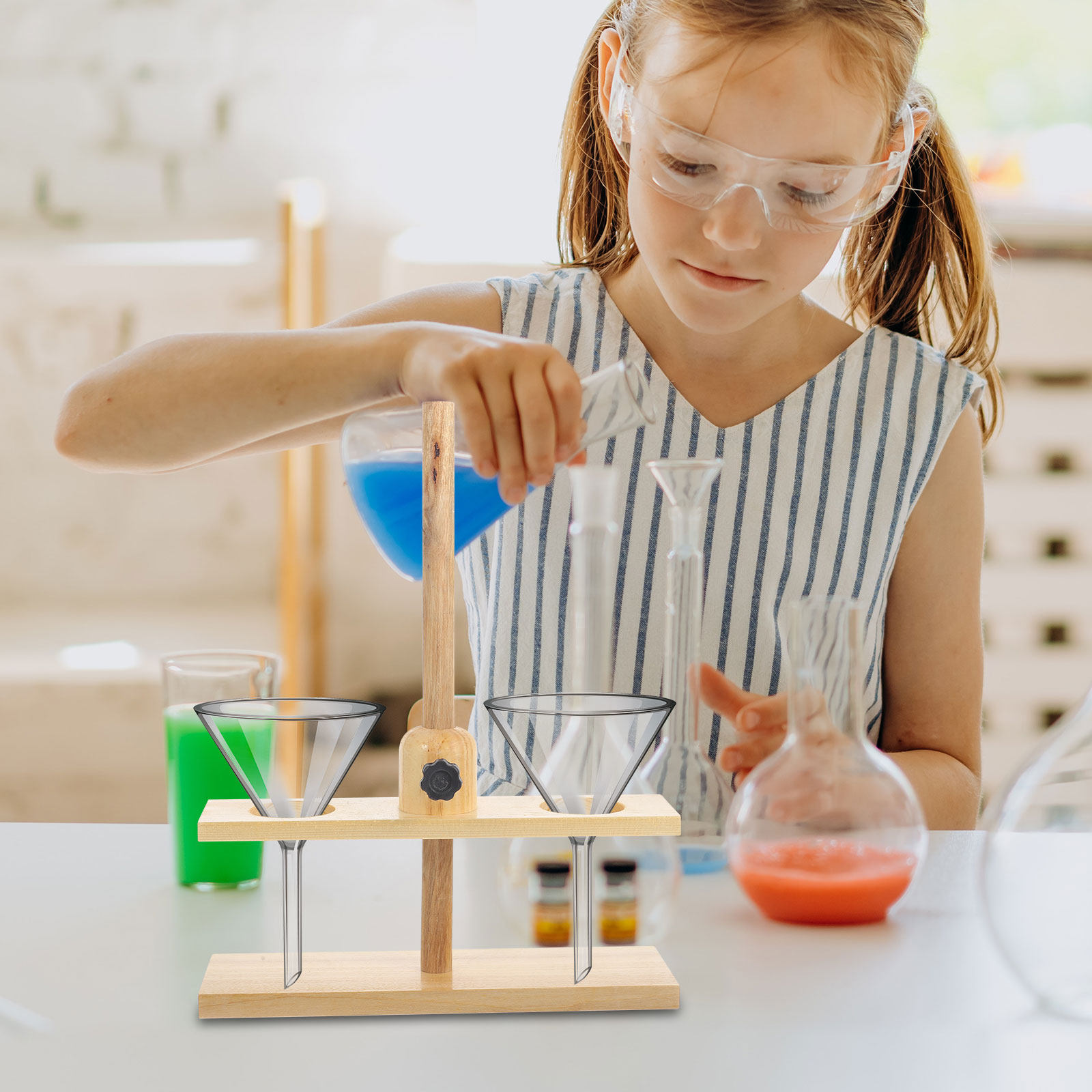 Science Experiment - 1 Stuks Dubbelgat Trechterrek Premium Standaard
