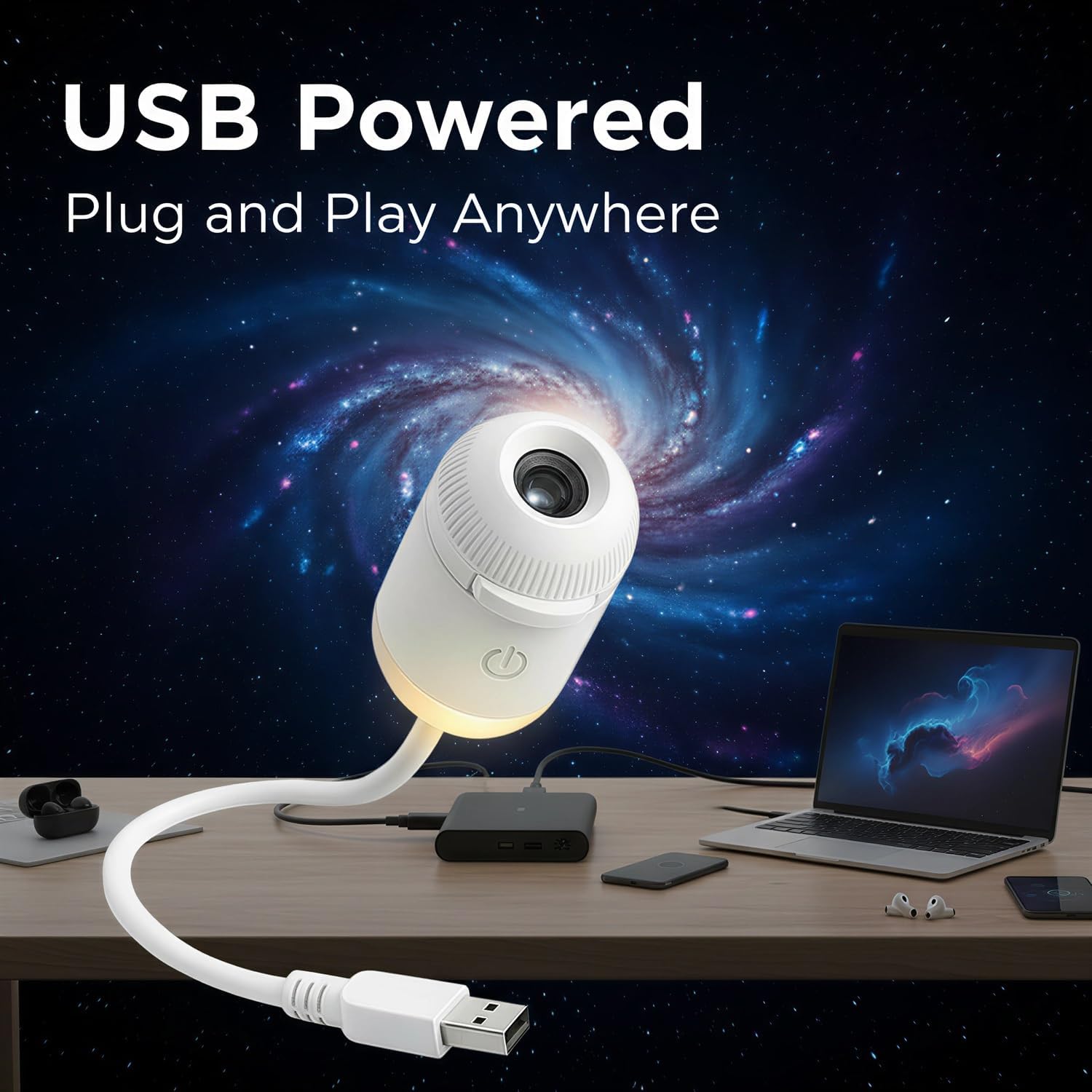Planetarium Projector Home - Galaxy Projector Nachtlampje, Sterrenprojector USB LED