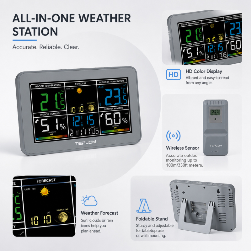 TEPLOM Multifunctioneel Digita - Weather Station Indoor recensie en prijs