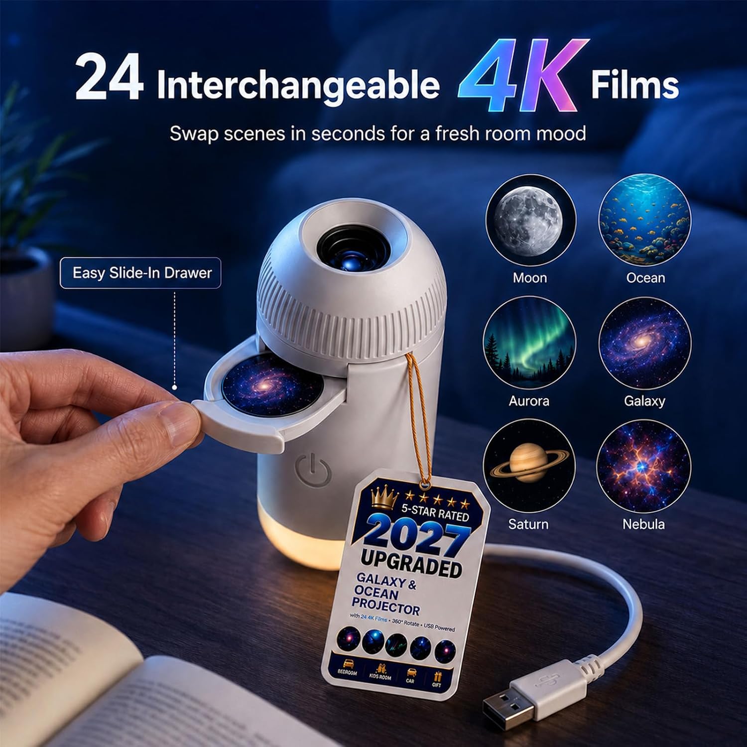 TINSOL USB Sterrenhemelproject - Planetarium Projector Home recensie en prijs